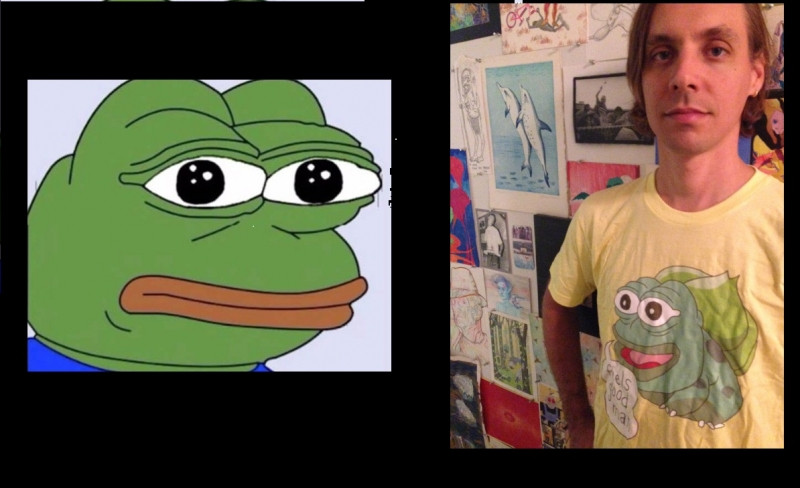 Matt Furie và nhân vật Pepe the Frog nổi tiếng của anh