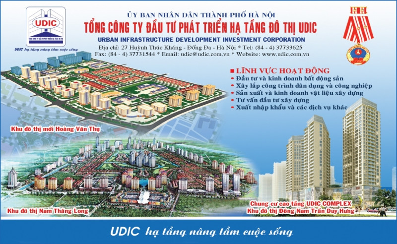 Poster quảng cáo của công ty Udic.