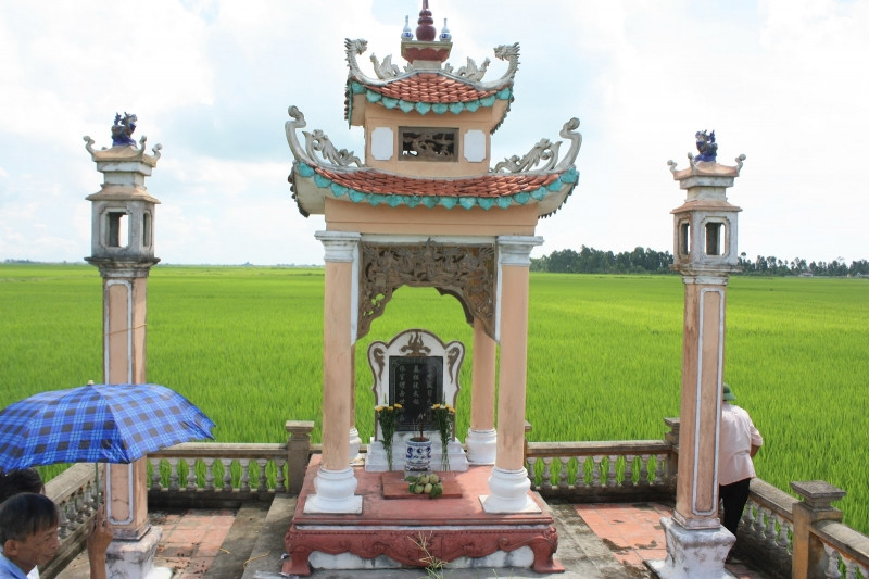 Nơi an nghỉ của danh nhân Hàn Thuyên tại làng Lưu Đồn, xã Thụy Hồng, huyện Thái Thụy, tỉnh Thái Bình