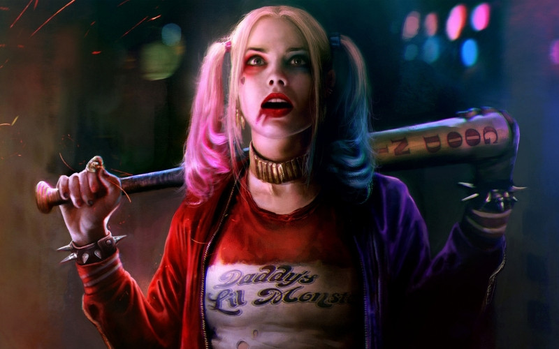 Margot Robbie trong vai Harley Quinn ở phim Suicide Squad