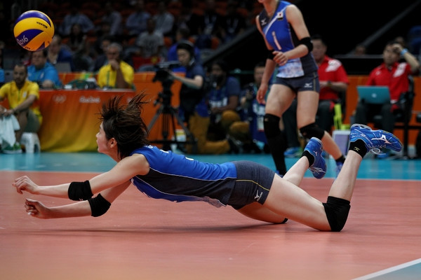 Một trong những pha cứu bóng rất hay của Saori tại Olympic Rio 2016