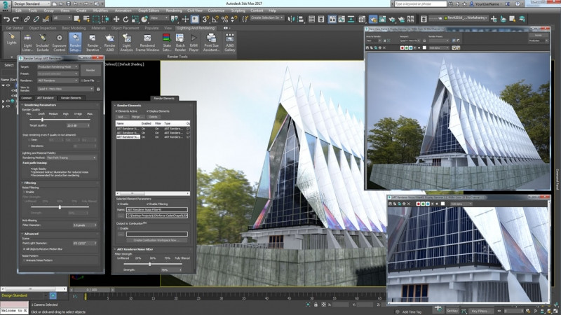 Giao diện phần mềm Autodesk 3Ds Max