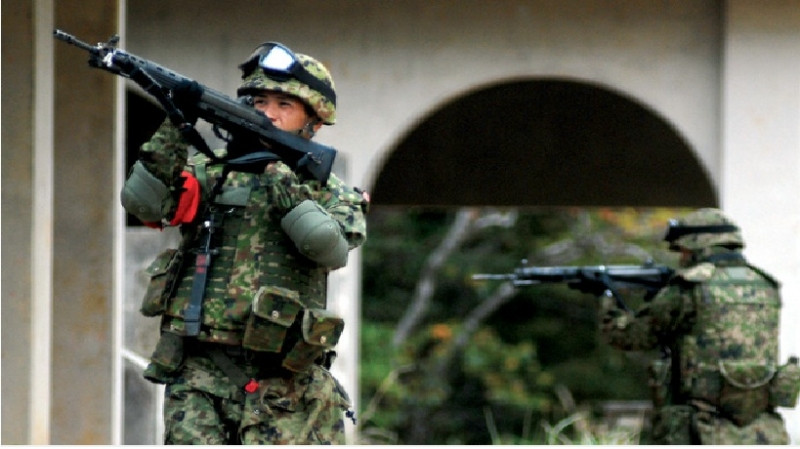 Quân phục ngụy trang của lực lượng phòng vệ mặt đất Nhật Bản