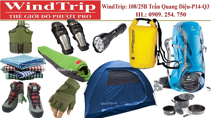 WindTrip sẽ giúp cho chuyến đi của bạn an toàn hơn với rất nhiều sản phẩm chuyên dụng