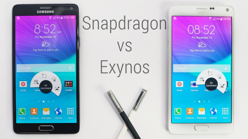 Cuộc chiến giữa Samsung Galaxy Note 4 Snapdragon và Exynos vẫn chưa có hồi kết