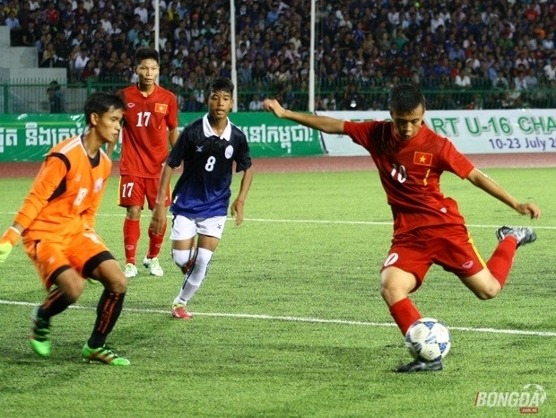 Khắc Khiêm chính là cầu thủ tấn công xuất sắc nhất của U16 Việt Nam.