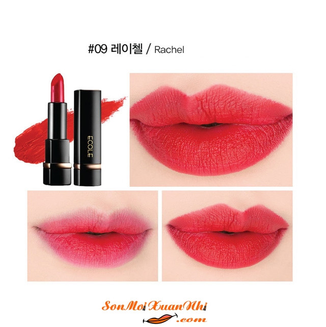 Ecole Shine Black Lipstick màu Rachel - Nguồn: Sưu tầm