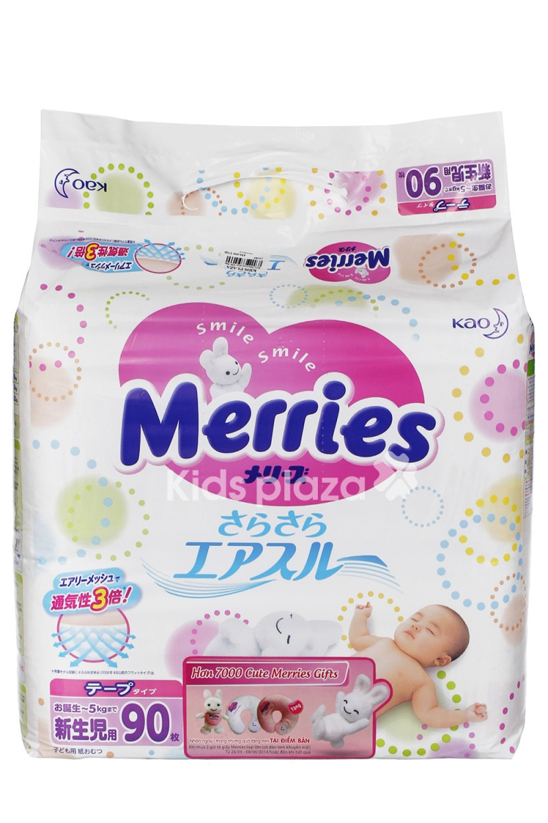 Merries là một thương hiệu tã giấy nhập khẩu từ Nhật Bản, chất lượng cao