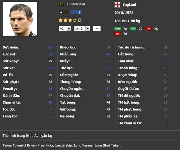 Frank Lampard SS10