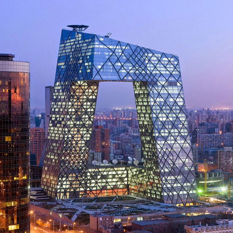 Trụ sở của đài CCTV ở Bắc Kinh, Trung Quốc