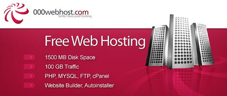 000webhost là dịch vụ hosting miễn phí tốt nhất và phổ biến nhất trên thị trường hiện nay.