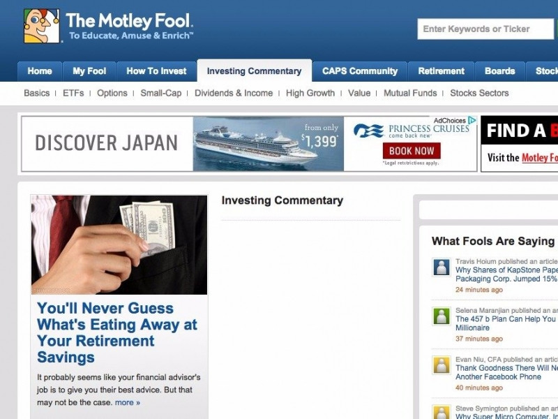 Website của The Motley Fool