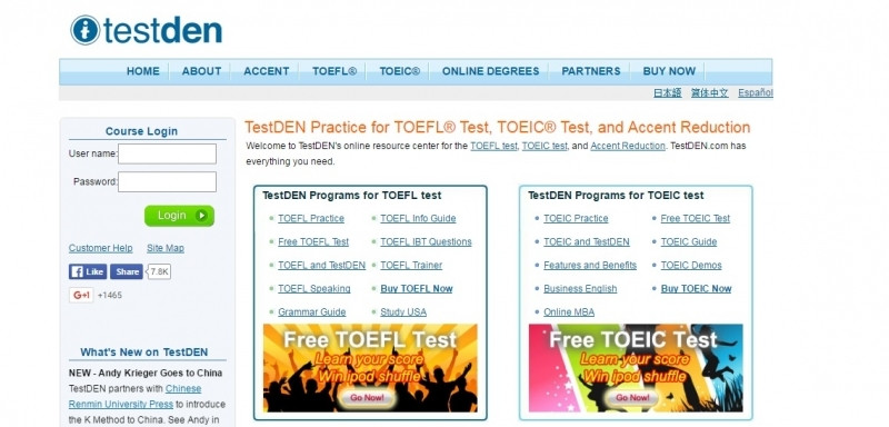Testden là trang web lí tưởng cho các bạn thí sinh mới bắt đầu quá trình học TOEIC
