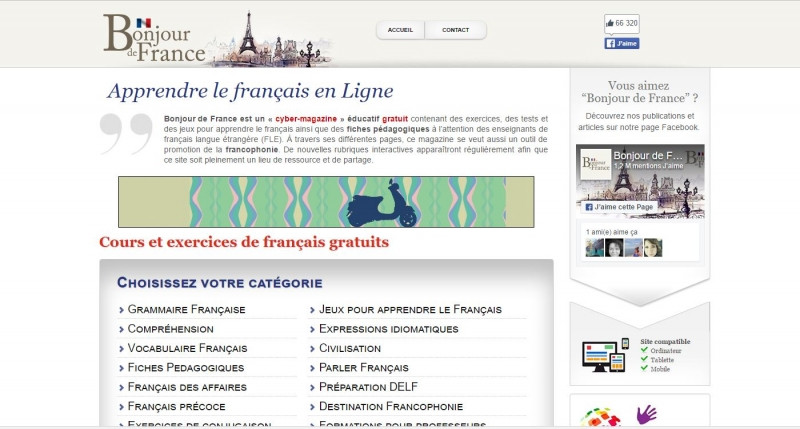 Đây là trang web mà bất kì ai khi bắt đầu học tiếng Pháp cũng đã từng học qua