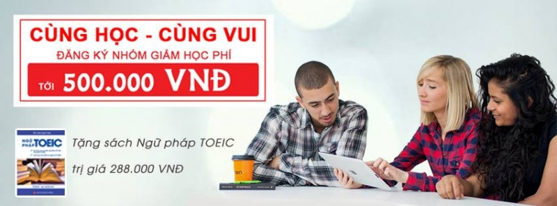 Trung tâm luôn có những ưu đãi cho các học viên khi đăng kí khóa học