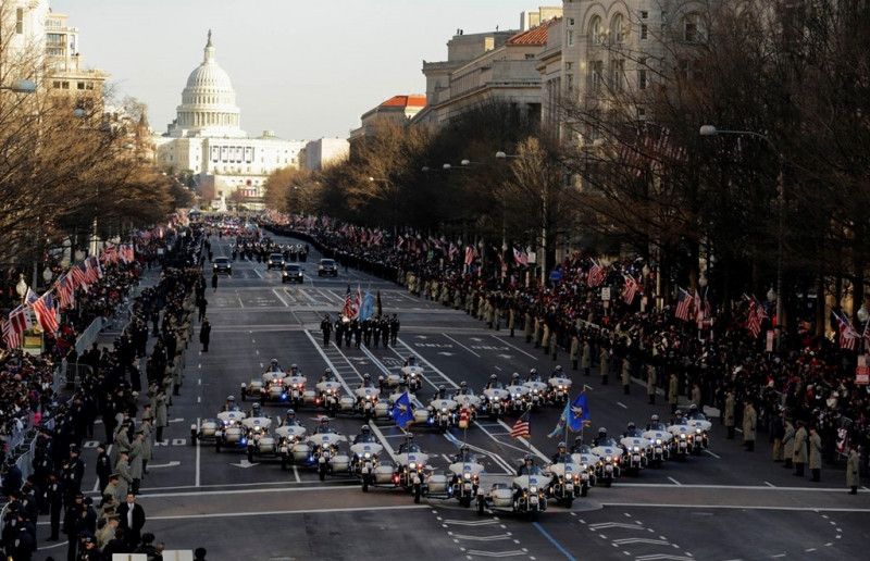 Đoàn diễu hành trong lễ nhậm chức của ông Obama ngày 20/1/2013