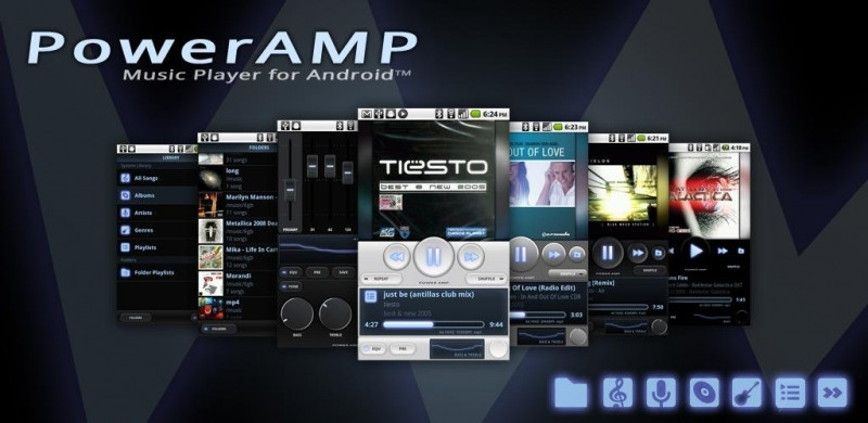 Poweramp là một trong những những ứng dụng hay nhất dành cho Android