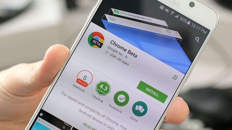 Chrome Beta là một trong những những ứng dụng hay nhất dành cho Android