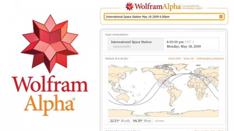 Wolfram Alpha là website cung cấp công cụ tìm kiếm tập trung vào kiến thức, thông tin định lượng khoa học