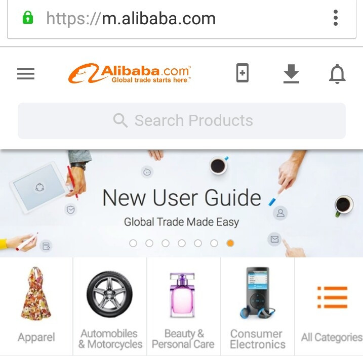 Trang website kiếm tiền trực tuyến của Alibaba.com