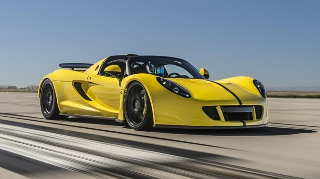 Nếu nói về tốc độ thì đầu bảng chỉ có thể là Hennessey Venom GT Spyder