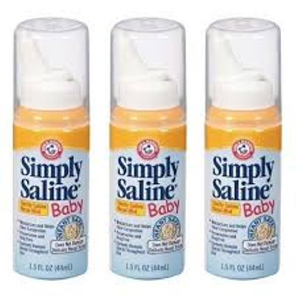 Chai xịt nghẹt mũi, vệ sinh và trị xoang cho bé Simply Saline Sterile Saline Nasal Mist: