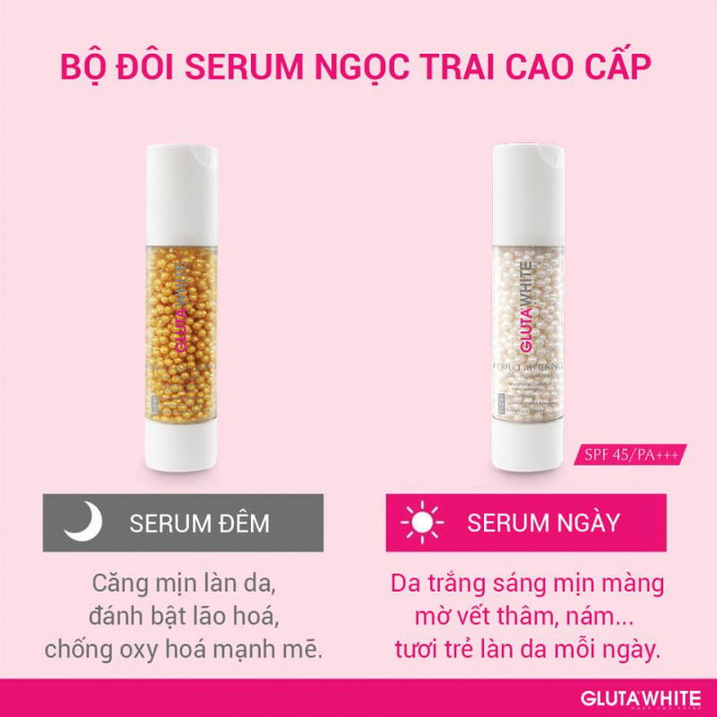 Bộ đôi serum ngọc trai Gluta White