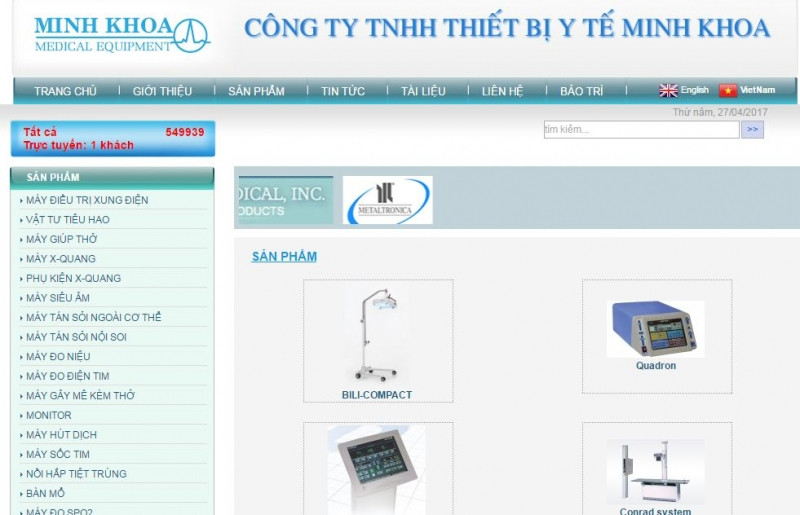 Công ty TNHH thiết bị y tế Minh Khoa
