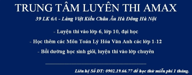 Trung tâm Luyện Thi AMAX