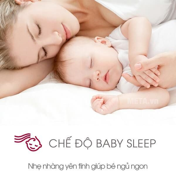 Máy lạnh Sharp 1.5HP AH-XP13UHW có chế độ baby sleep giúp bé ngủ ngon giấc