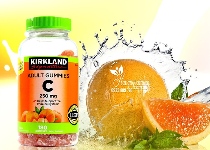 Kẹo dẻo bổ sung Vitamin C Kirkland Adult Gummies C 250mG: