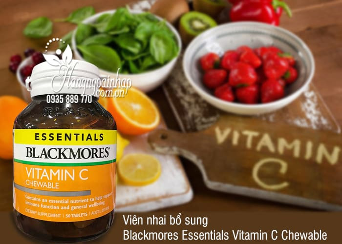 Viên nhai Vitamin C Blackmores Essentials này không có chất tạo ngọt nên phù hợp kể cả cho người ăn kiêng, người bệnh tiểu đường, người sợ sâu răng…