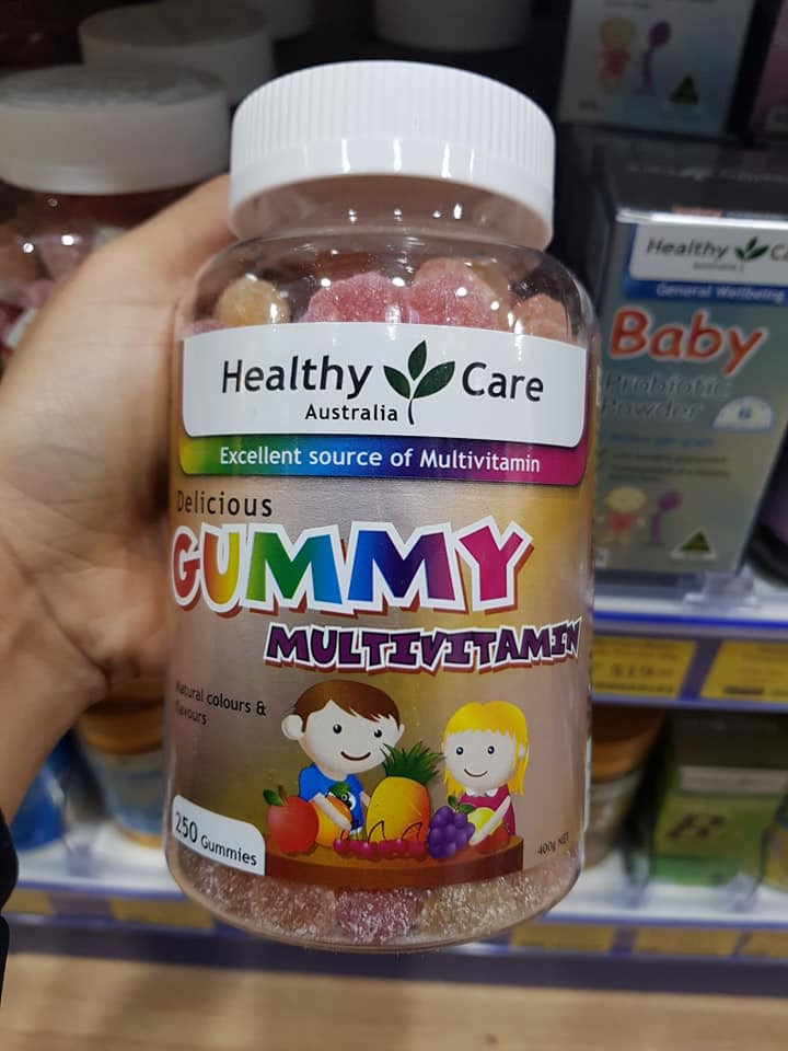 Kẹo dẻo bổ sung vitamin cho trẻ em Healthy Care Delicious Gummy Multivitamin 250 viên