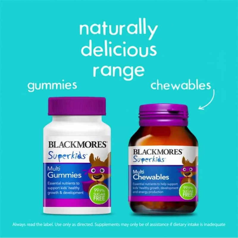 Kẹo bổ đa vitamin cho trẻ em Blackmores SuperKids Multi Gummies 60 viên:
