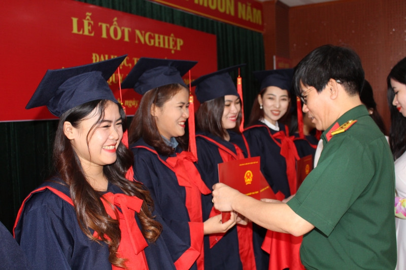Hình ảnh một buổi lễ tốt nghiệp của nhà trường