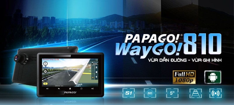 Camera hành trình Papago 810﻿ là một thiết bị đa chức năng