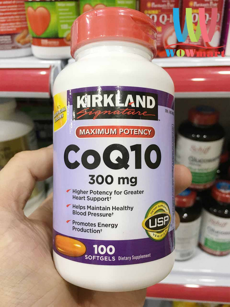 ﻿﻿Viên uống Bổ Tim Mạch Kirkland Signature CoQ10 300 mg: