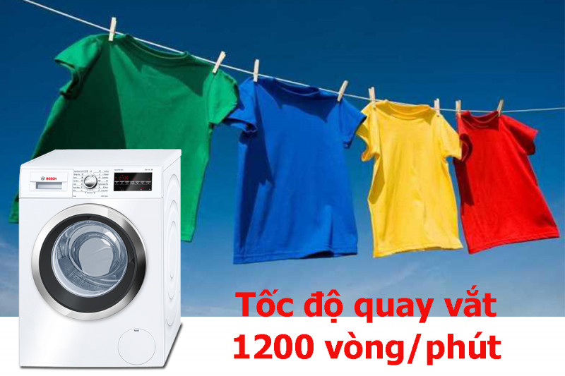 Máy giặt Bosch WAP-28380SG tốc độ vặt cực nhanh