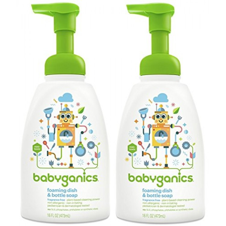 Nước rửa bình sữa Babyganics 473ml