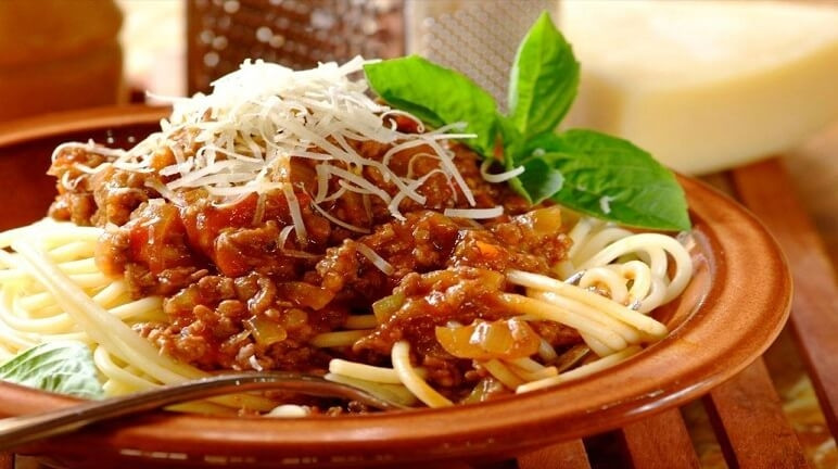 Mỳ spaghetty sốt bò băm