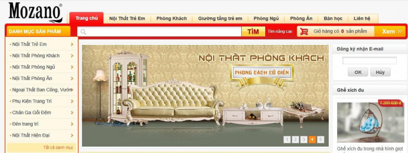 Siêu thị nội thất nhập khẩu Mozano Furniture