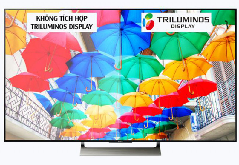 Triluminos Display - một nghệ đèn nền độc đáo của Sony dành cho các dòng smart tivi cao cấp sẽ cho phép tạo nên một mảng màu rộng lớn, hiển thị được những màu sắc vốn khó tái tạo