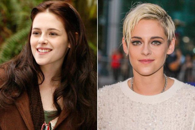 Kristen Stewart đeo lens để che màu mắt thật