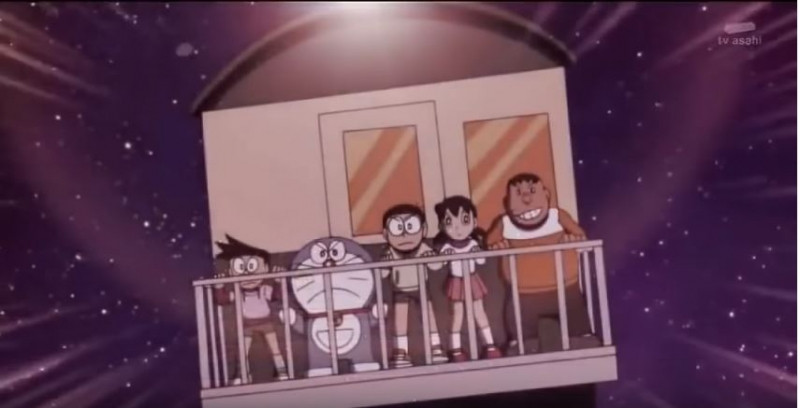 Phân cảnh nhóm bạn Nobita đi cứu những hành khách khác - Doraemon Ep 164