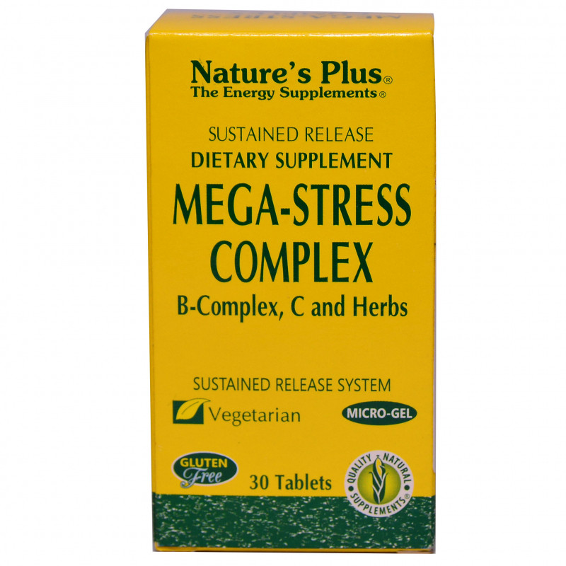 ﻿﻿Viên uống giảm căng thẳng Mega-Stress Complex Nature's Plus: