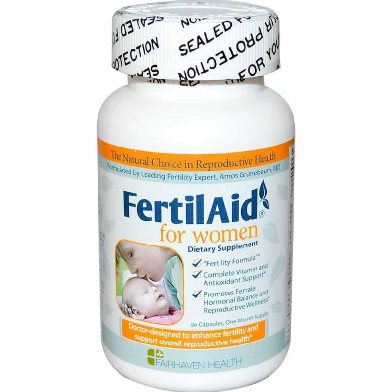 Viên uống tăng khả năng rụng trứng FairHaven Health FertilAid for Women 90 viên