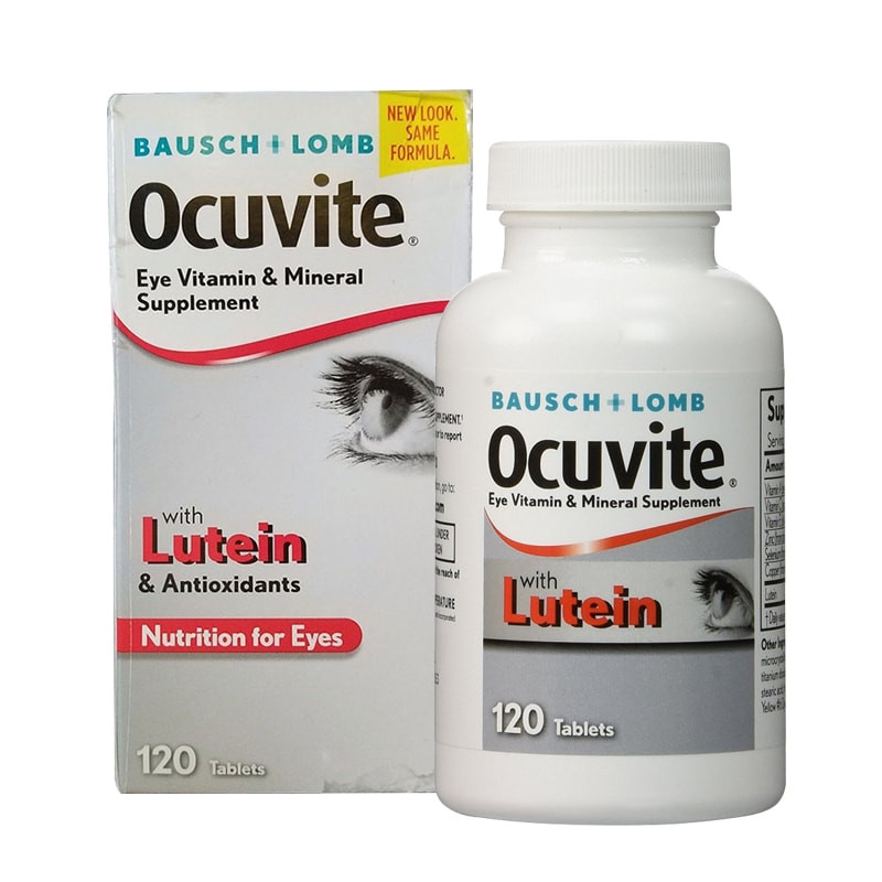 Thực phẩm chức năng Thuốc bổ mắt Ocuvite Eye Vitamin & Mineral with Lutein 120 viên