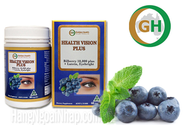 Thực phẩm chức năng Thuốc Bổ Mắt Golden Health Health Vision Plus Bilberry