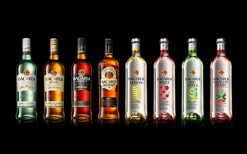 Sản phẩm đa dạng của Bacardi (Nguồn: Sưu tầm)