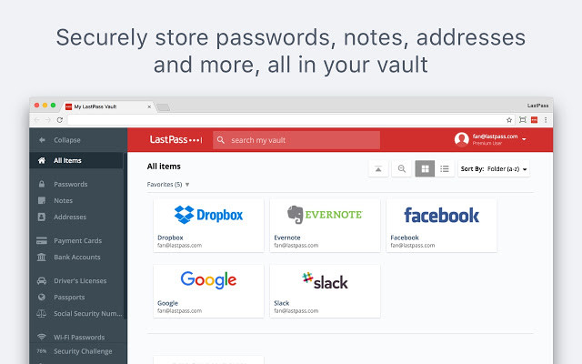 Tiện ích mở rộng LastPass